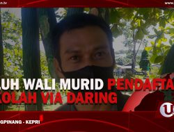 [Video] Keluh Wali Murid Pendaftaran Sekolah Via Daring