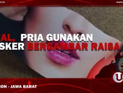 [Video] Viral, Pria Gunakan Masker Bergambar Raisa