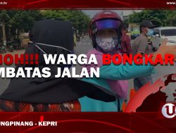 [Video] Heboh!!! Warga Bongkar Pembatas Jalan