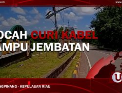 [Video] Bocah Curi Kabel Lampu Jembatan