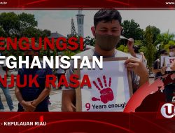 [Video] Pengungsi Afghanistan Unjuk Rasa