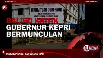 [Video] Baliho Kritik Gubernur Kepri Bermunculan