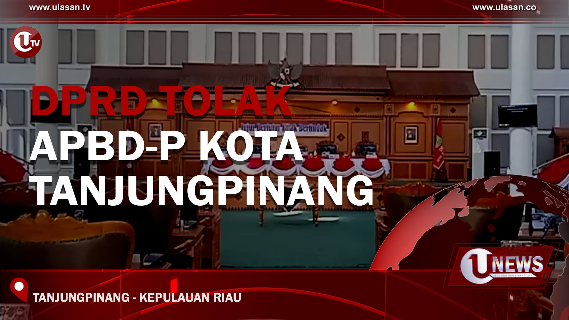 [Video] DPRD Tolak APBD-P Kota Tanjungpinang