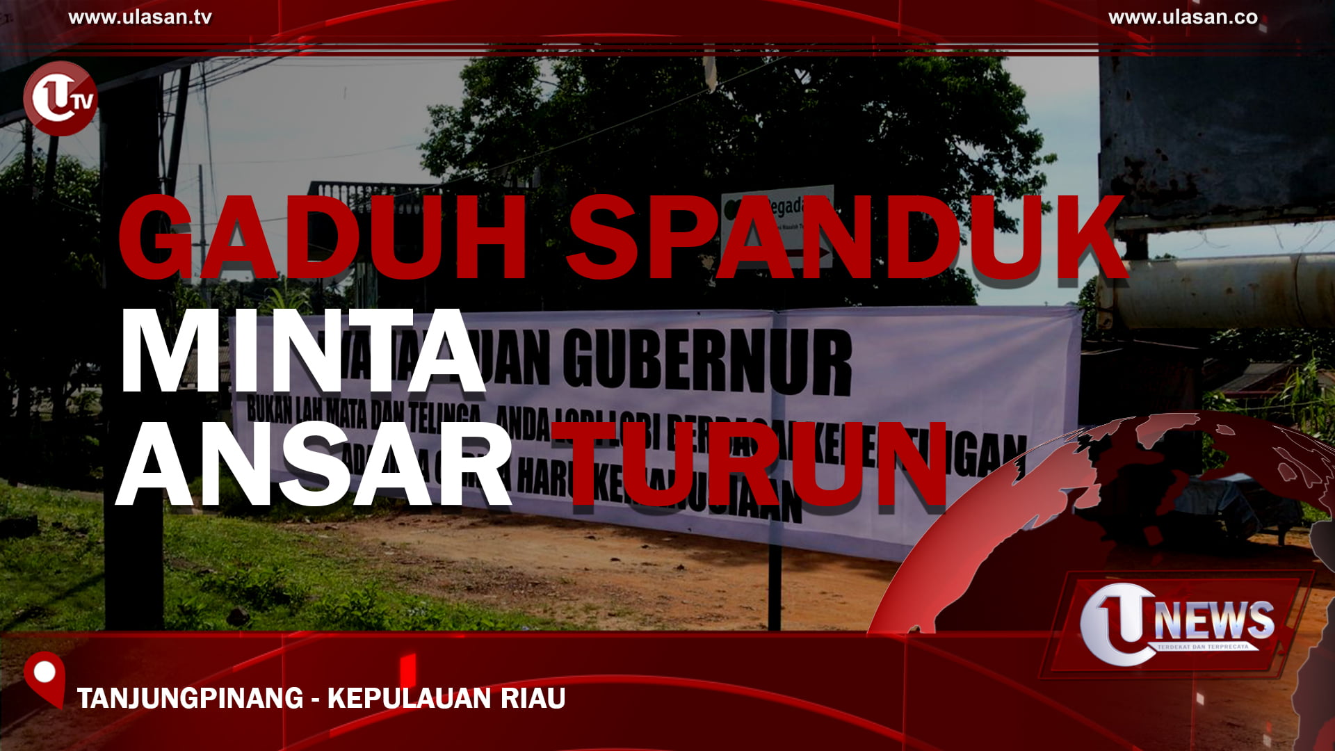 [Video] Gaduh Spanduk Minta Ansar Turun