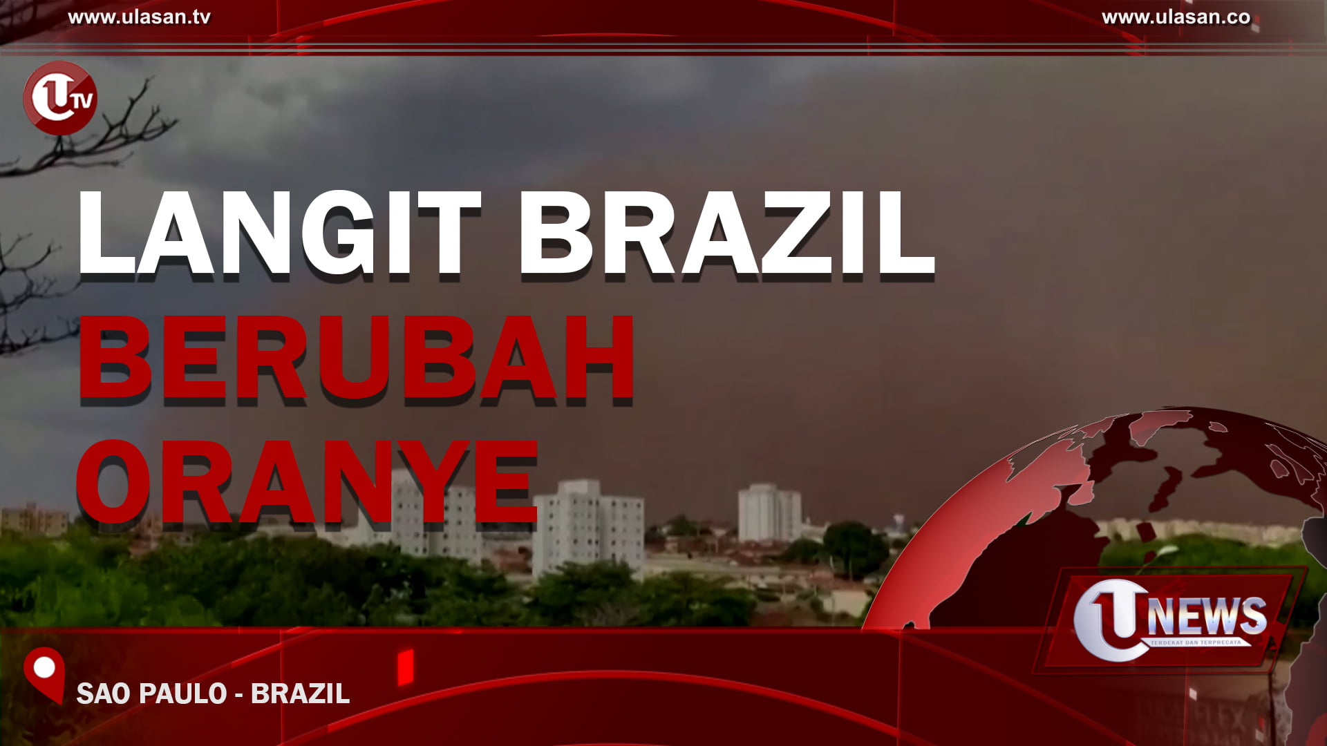 [Video] Langit Brazil Berubah Oranye