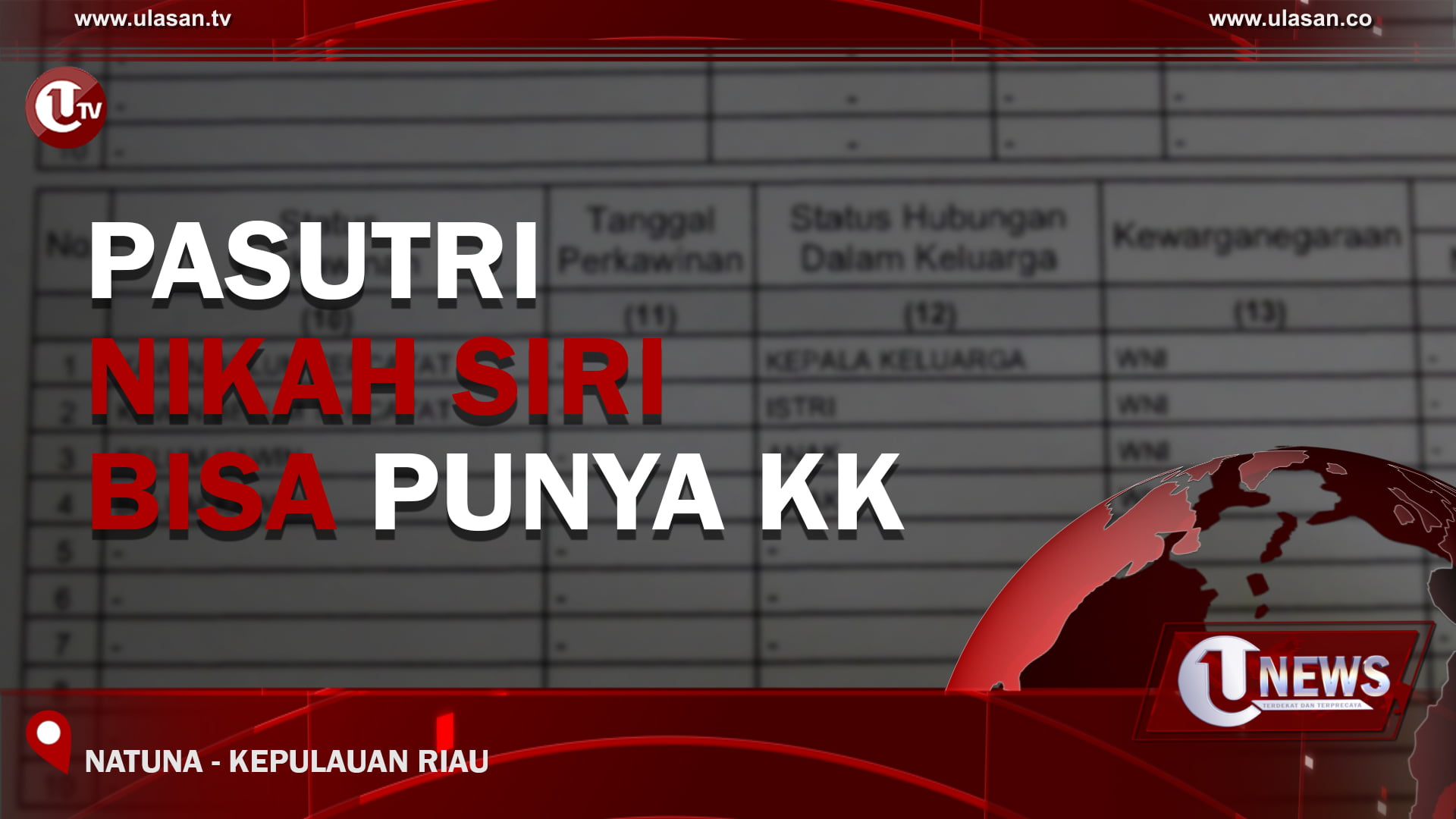 [Video] Pasutri Nikah Siri Bisa Punya KK
