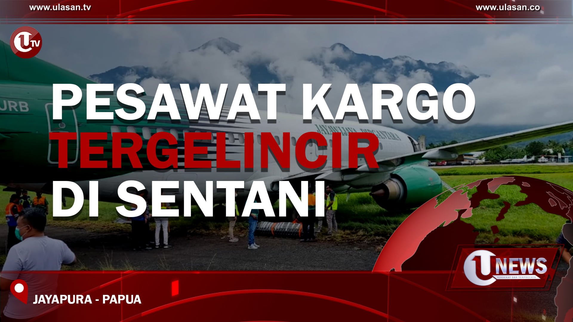 [Video] Pesawat Kargo Tergelincir Di Sentani