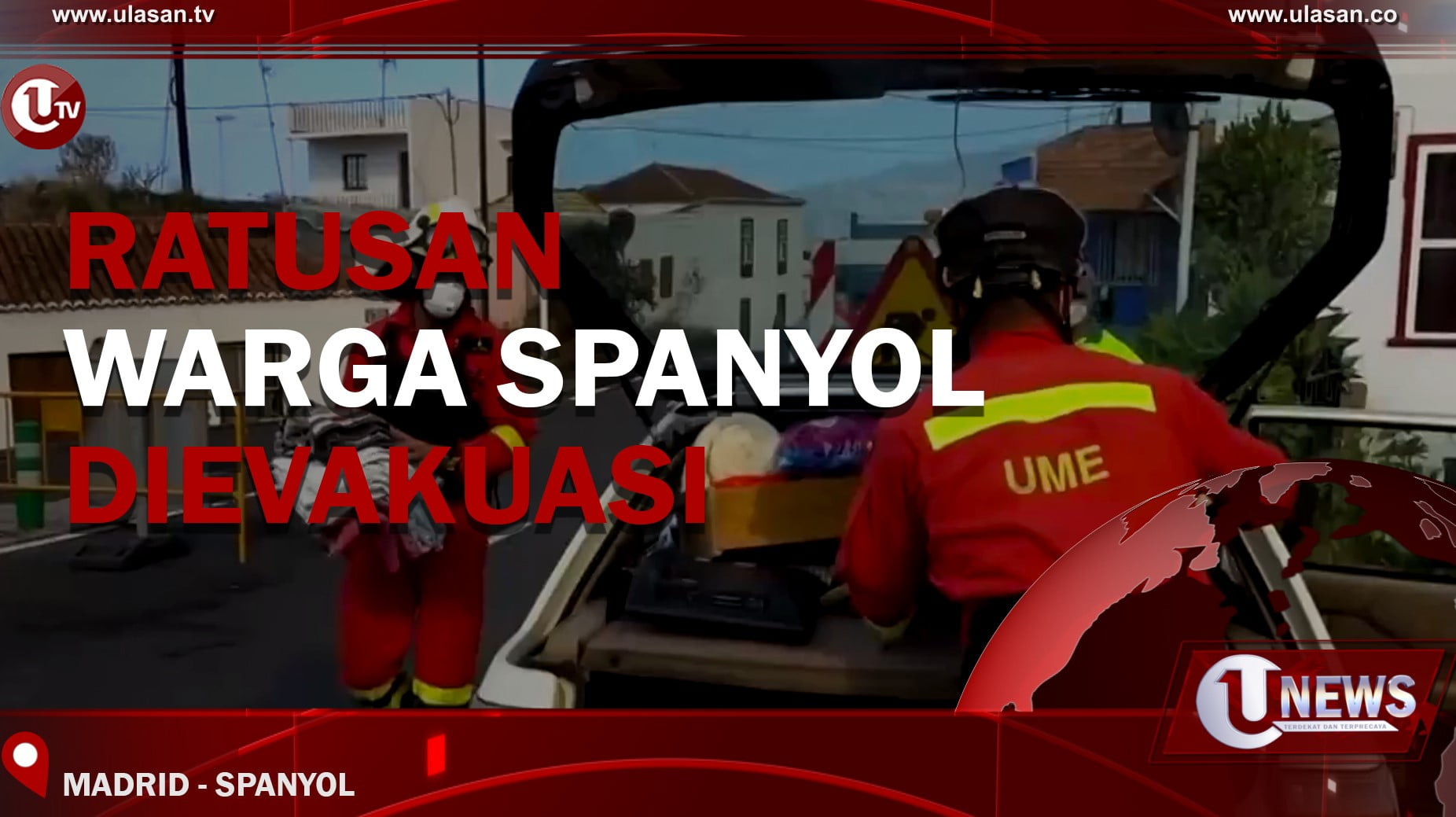 [Video] 800 Warga Dievakuasi Di Tengah Erupsi Gunung Cumbre Vieja