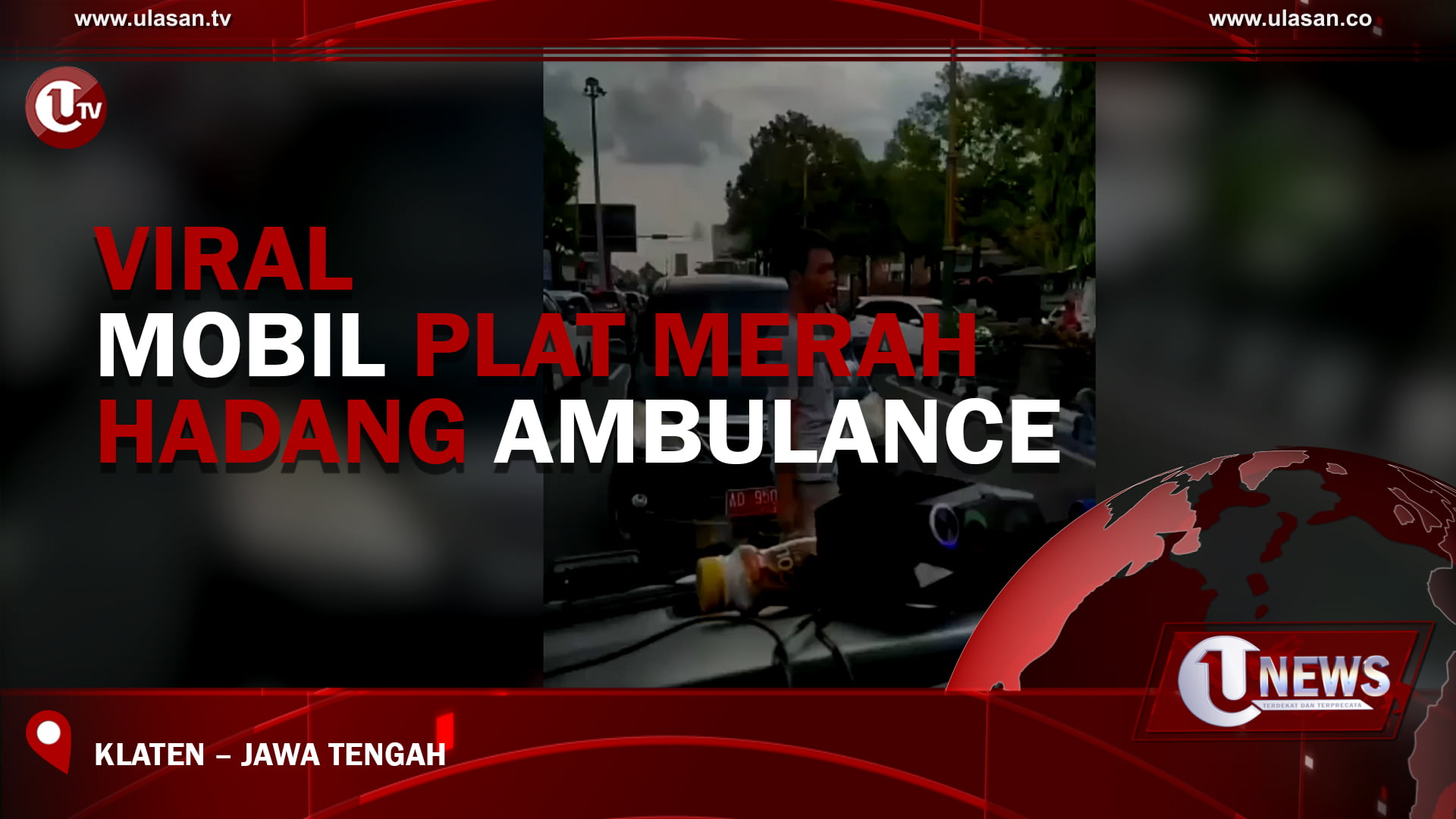 [Video] Viral Mobil Plat Merah Hadang Ambulance