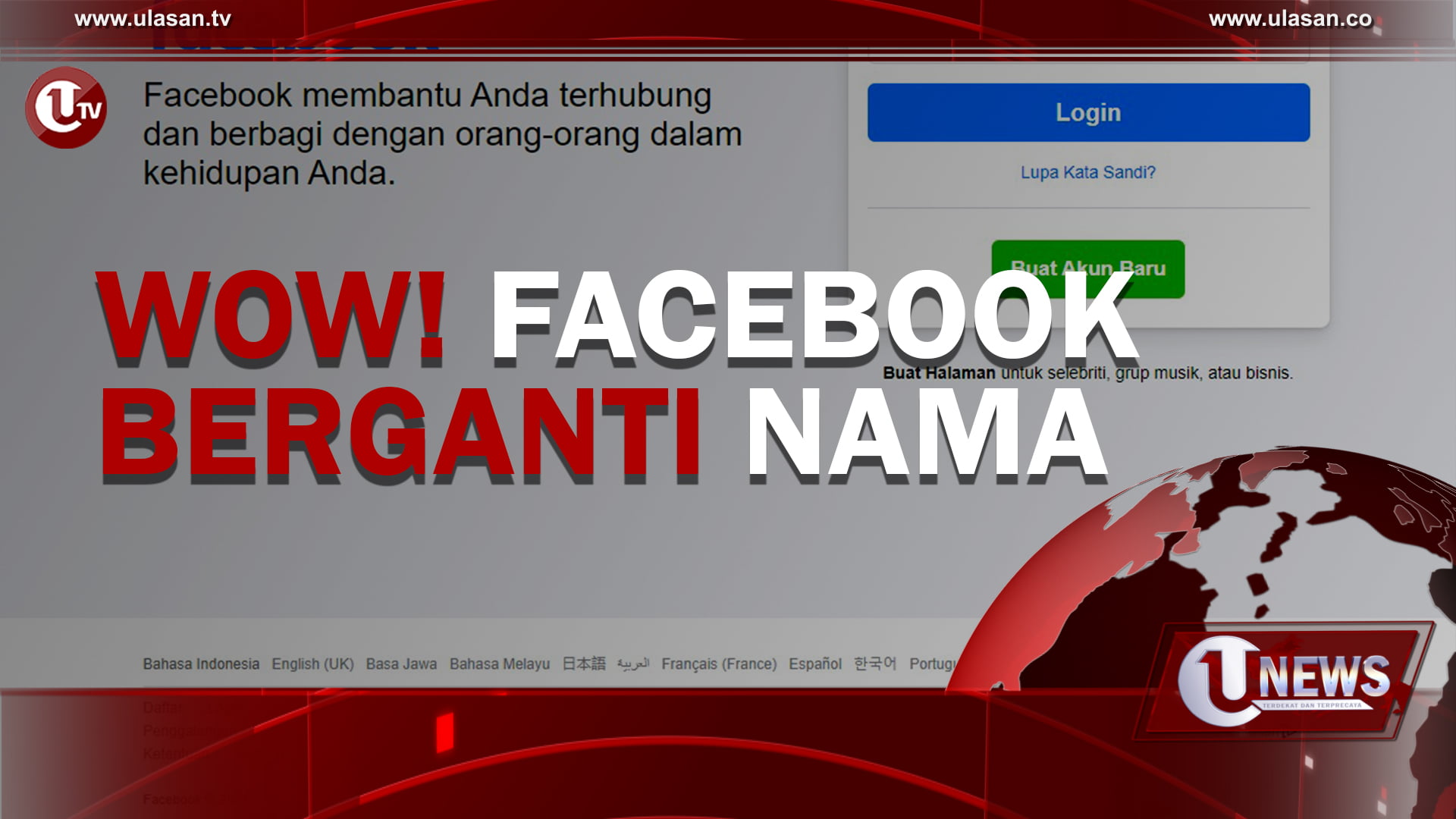 [Video] Wow! Facebook Berganti Nama
