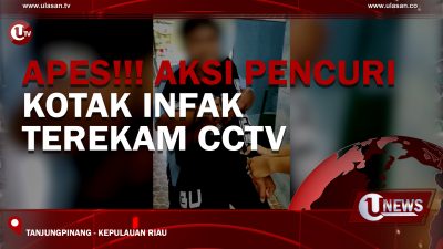 [Video] Apes!!! Aksi Pencuri Kotak Infak Terekam CCTV