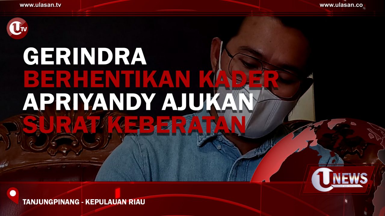 [Video] Gerindra Berhentikan Kader - Apriyandy Ajukan Surat Keberatan