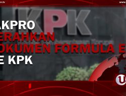 [Video] Seribu Lembar Dokumen Formula E Diserahkan Ke KPK