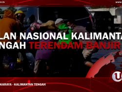 [Video] Jalan Nasional Kalimantan Tengah Terendam Banjir