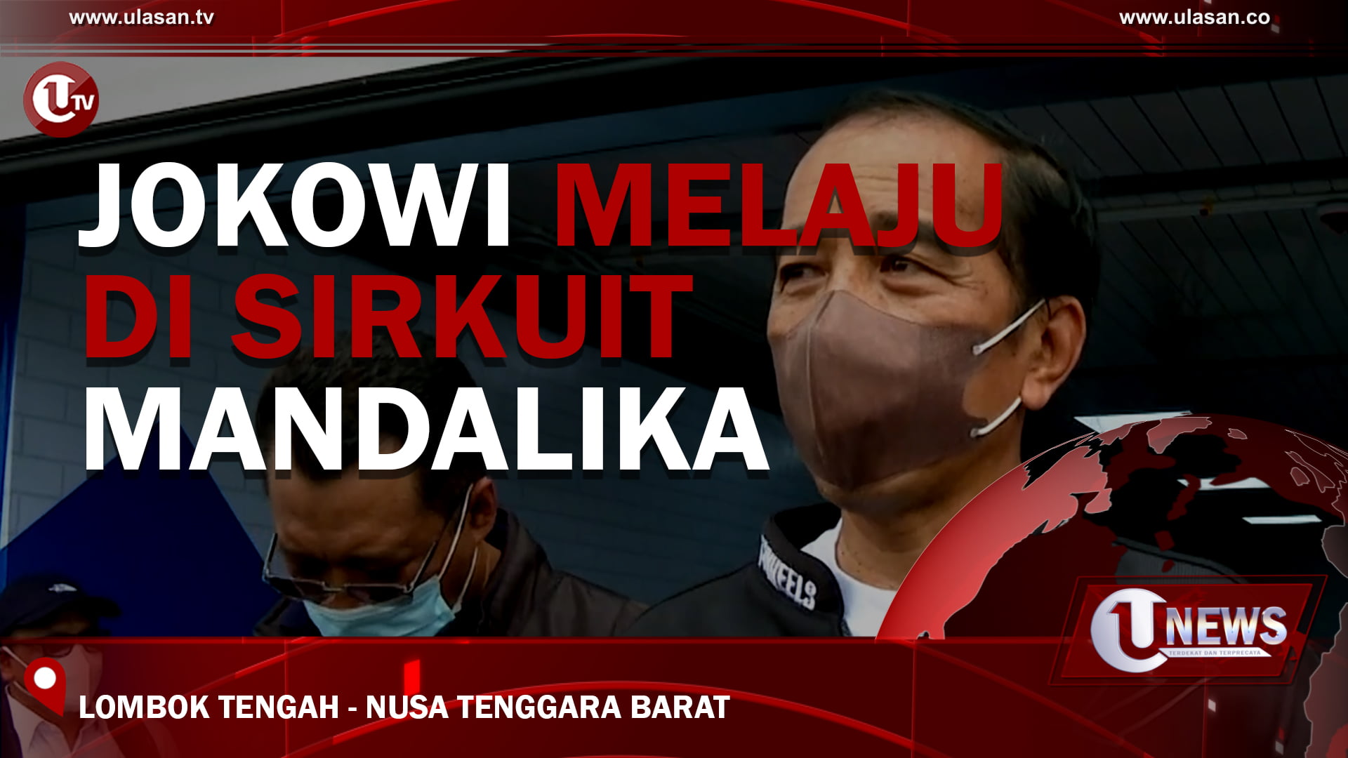 [Video] Jokowi Melaju di Sirkuit Mandalika