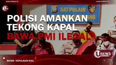 [Video] Polisi Amankan Tekong Kapal Bawa PMI Ilegal