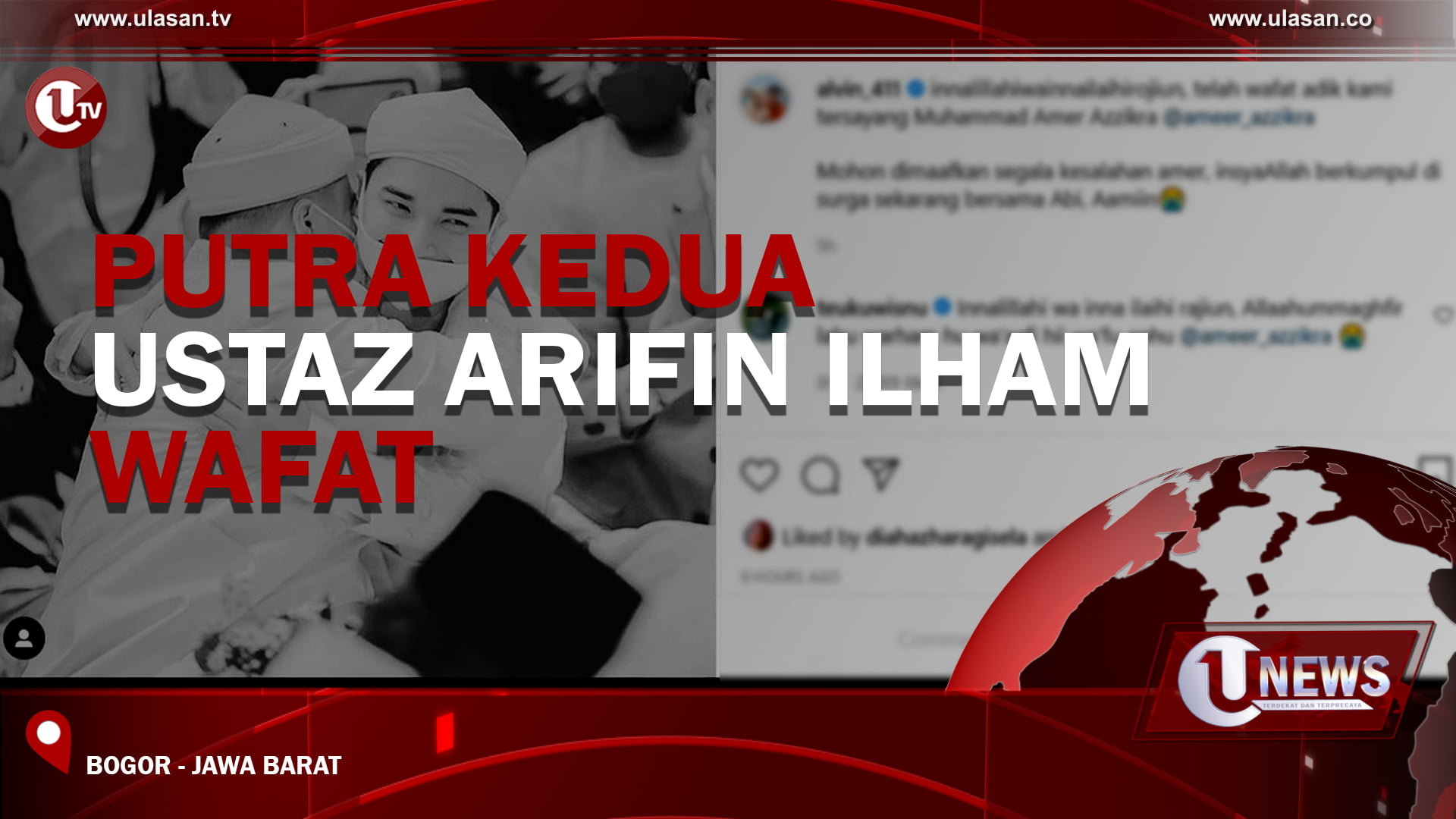 Putra Kedua Ustaz Arifin Ilham Wafat