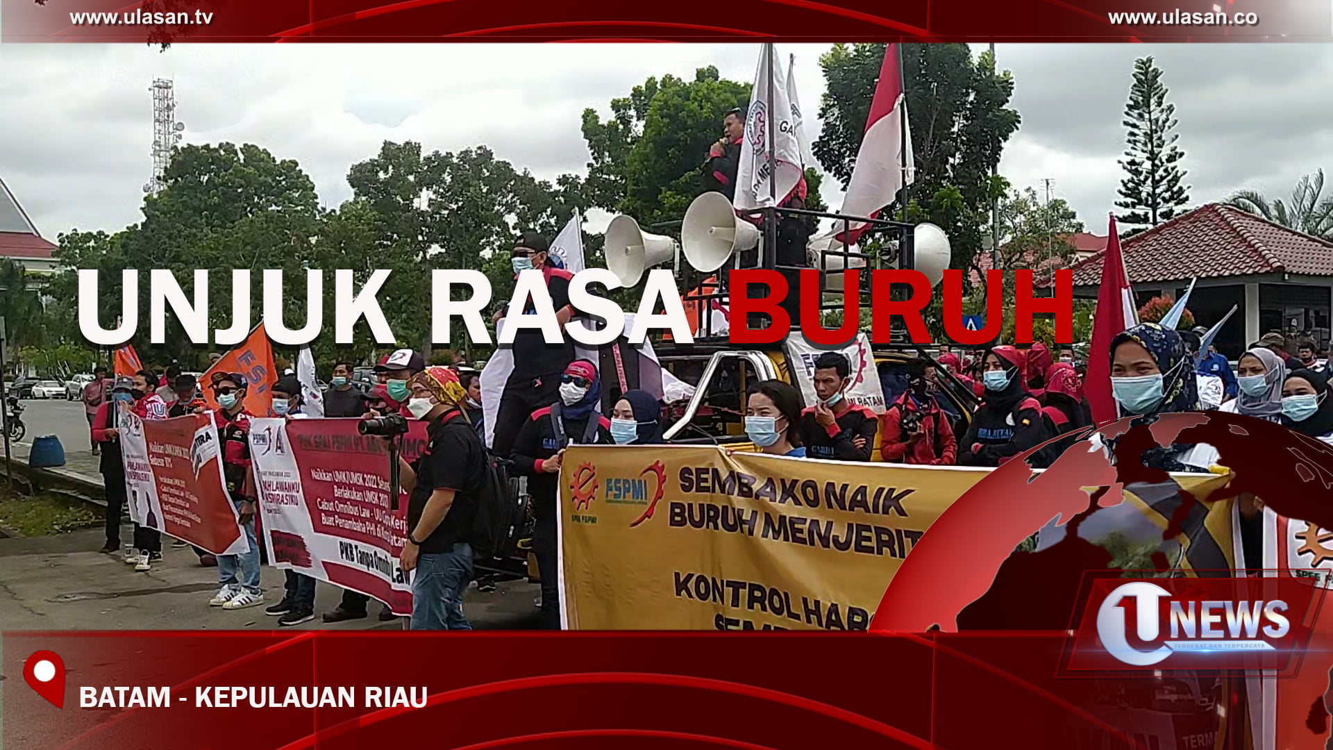 [Video] Buruh Batam Minta UMK Naik 10 Persen