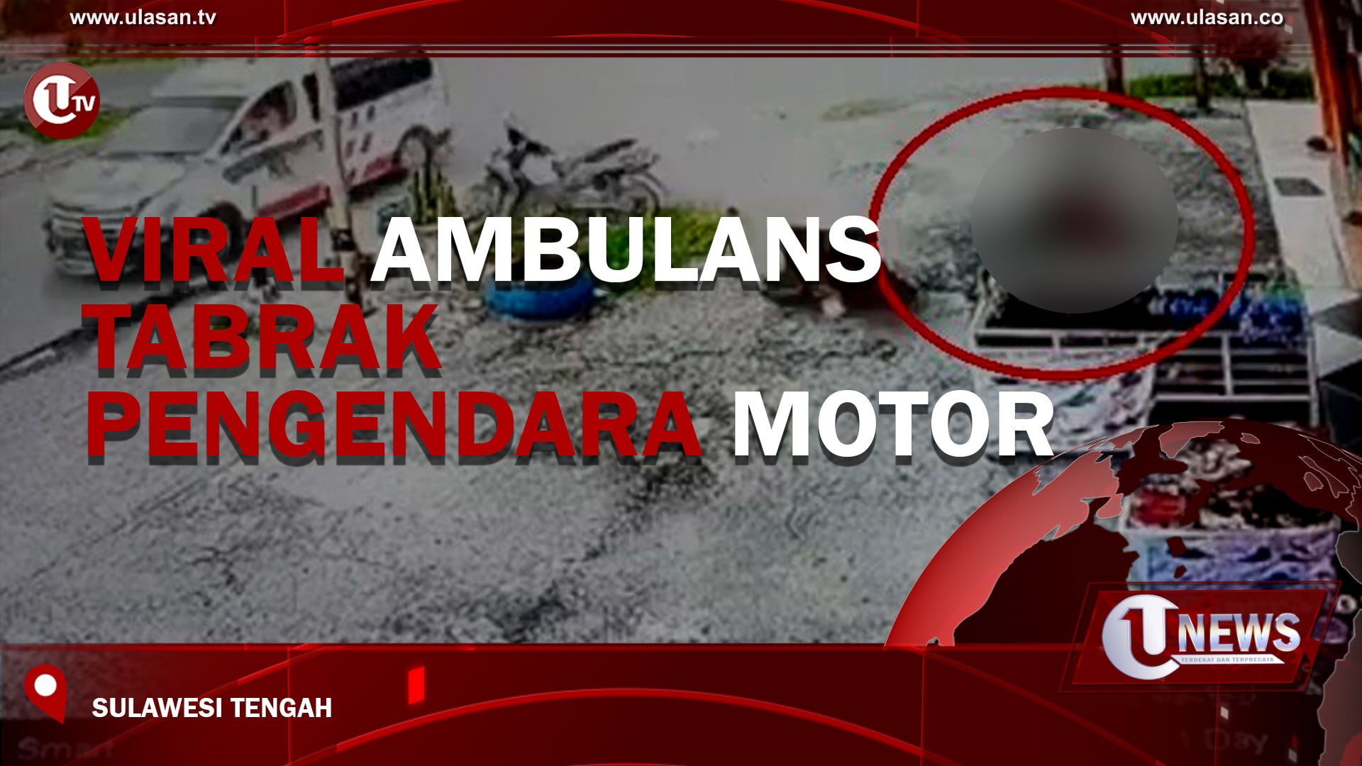 [Video] Viral Ambulans Tabrak Pengendara Motor