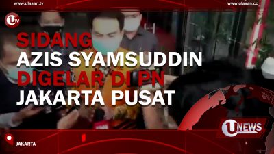 [Video] Senin, Azis Syamsuddin Jalani Sidang Perdana