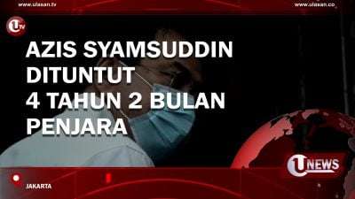 [Video] Azis Syamsuddin Dituntut 4 Tahun 2 Bulan Penjara