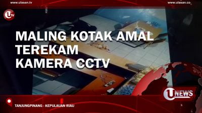 [Video] Detik Detik Maling Kotak Amal Terekam Kamera CCTV