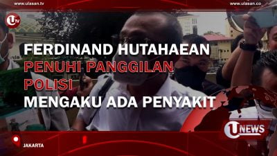 [Video] Ferdinand Hutahaean Penuhi Panggilan Polisi, Mengaku Ada Penyakit