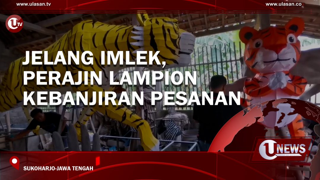 Jelang Imlek, Perajin Lampion Kebanjiran Pesanan