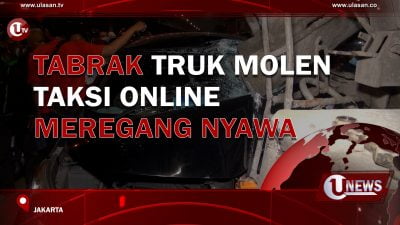 [Video] Sopir Taksi Online Tewas Tabrak Truk Molen