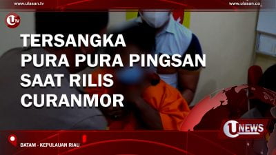 [Video] Tersangka Pura Pura Pingsan Saat Rilis Curanmor