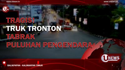 [Video] Tragis! Truk Tronton Tabrak Puluhan Pengendara