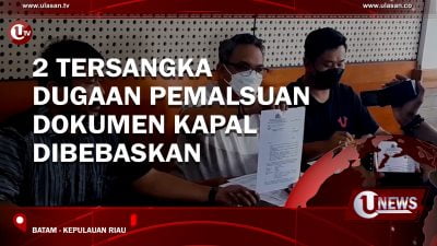 [Video] 2 Tersangka Dugaan Pemalsuan Dokumen Kapal Dibebaskan