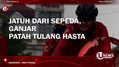 [Video] Jatuh dari Sepeda, Ganjar Patah Tulang Hasta