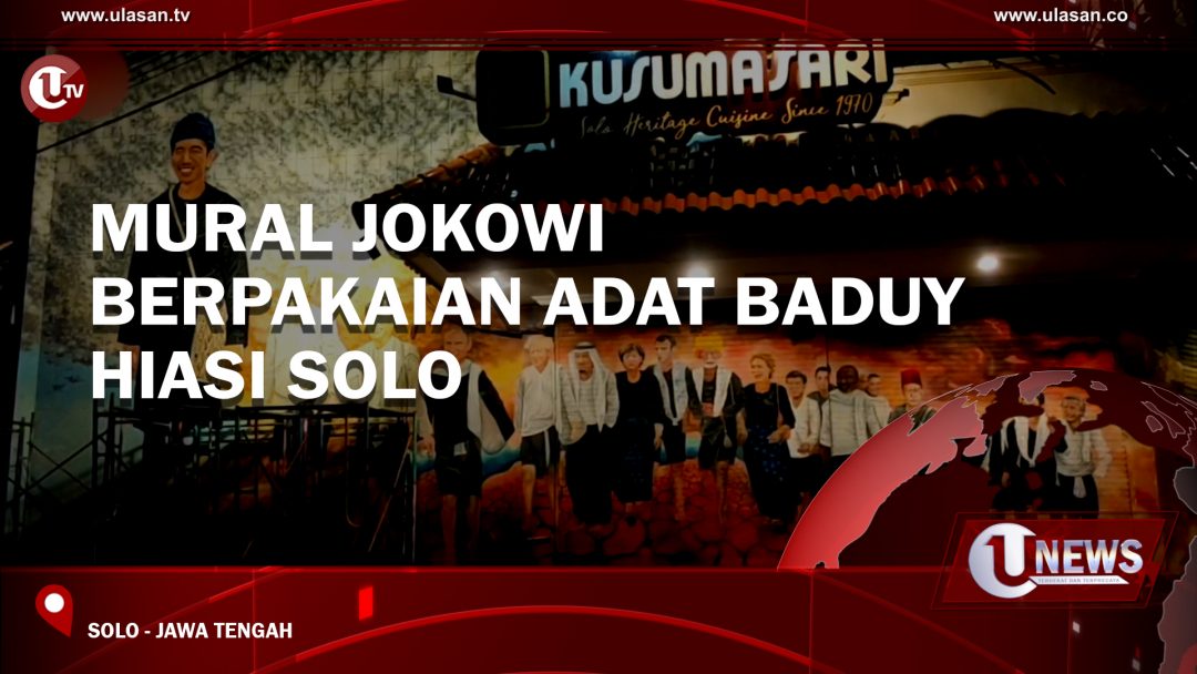 Mural Jokowi Berpakaian Adat Baduy Hiasi Solo