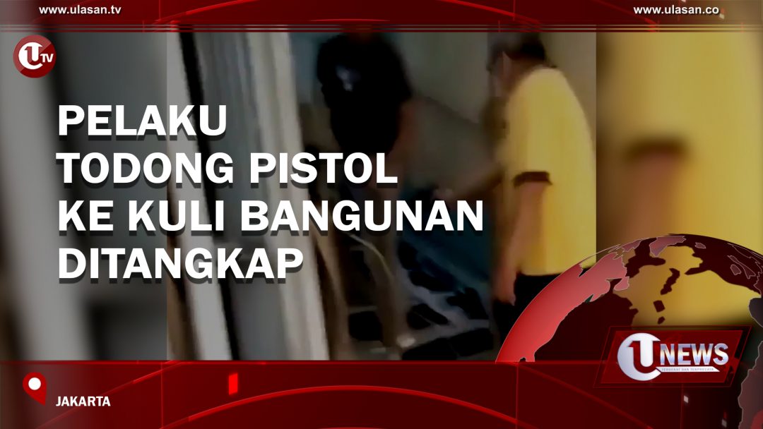 Pelaku Todong Pistol ke Kuli Bangunan Ditangkap