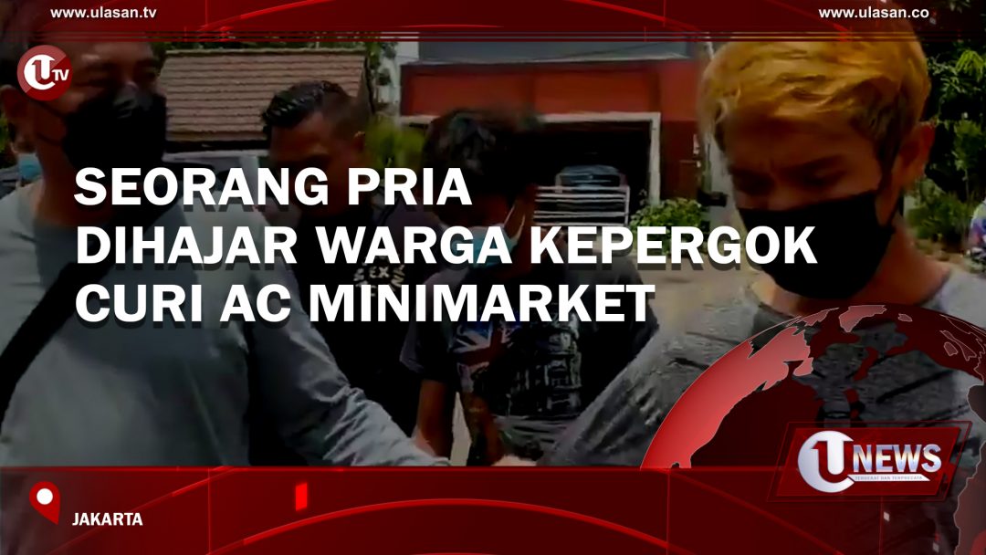 Seorang Pria Dihajar Warga Kepergok Curi AC Minimarket