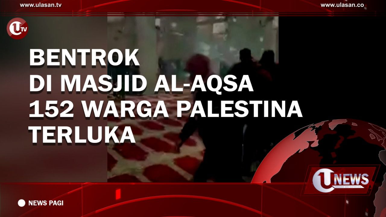 [Video] Bentrok di Masjid Al-Aqsa, 152 Warga Palestina Terluka