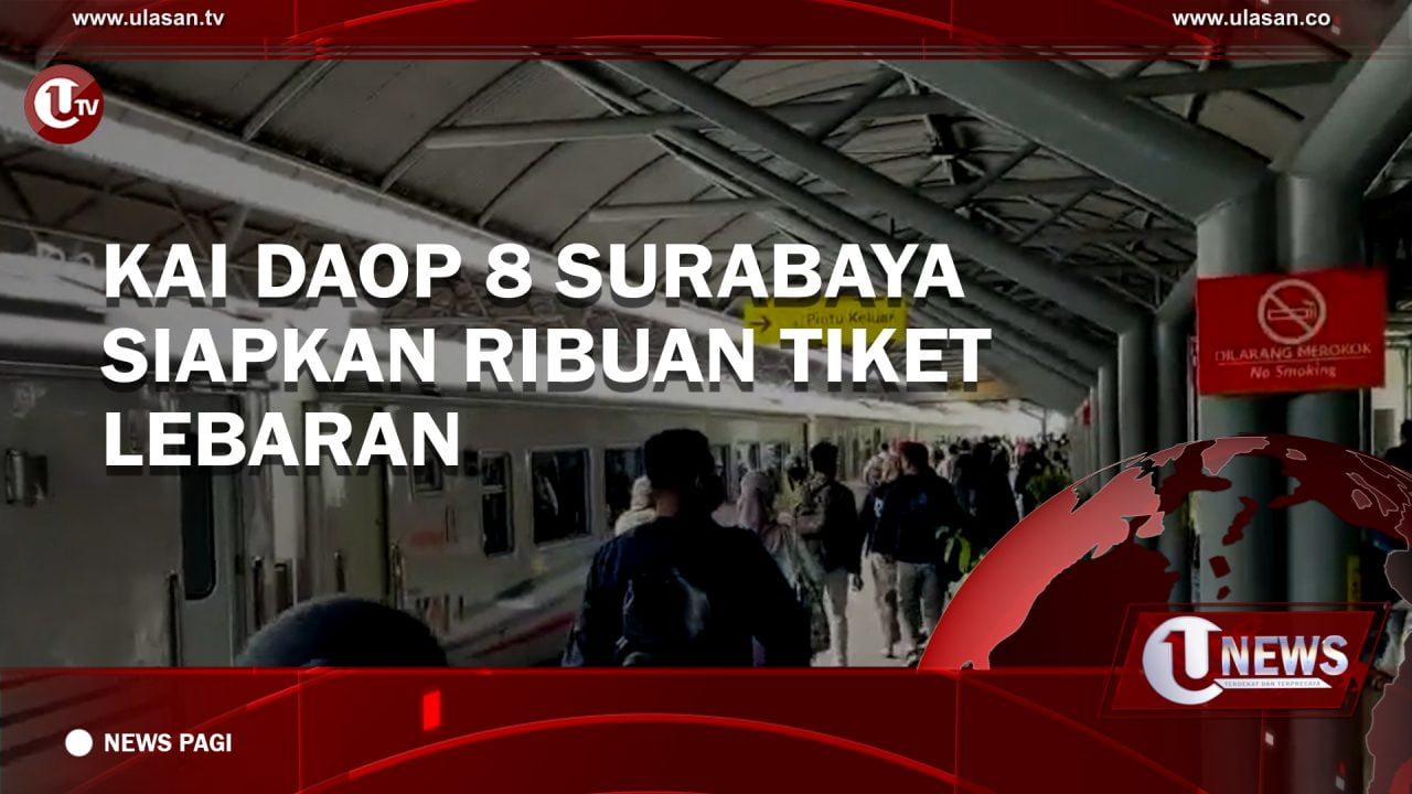 [Video] KAI Daop 8 Surabaya Siapkan Ribuan Tiket Lebaran