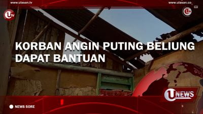 [Video] Korban Angin Puting Beliung Dapat Bantuan