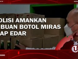 [Video] Polisi Amankan Ribuan Botol Miras Siap Edar