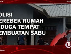 [Video] Polisi Gerebek Rumah Diduga Tempat Pembuatan Sabu