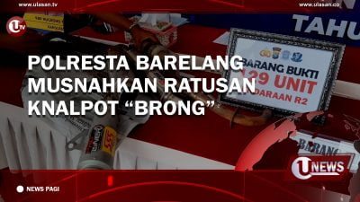 [Video] Polresta Barelang Musnahkan Ratusan Knalpot “Brong”