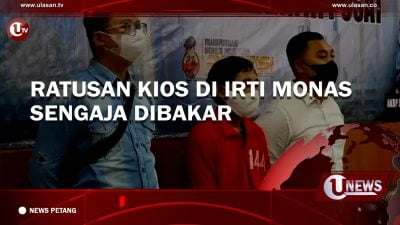 [Video] Ratusan Kios di Irti Monas Sengaja Dibakar
