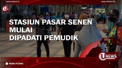 [Video] Stasiun Pasar Senen Mulai Dipadati Pemudik