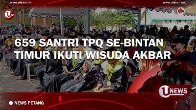 [Video] 659 Santri TPQ Se-Bintan Timur Ikuti Wisuda Akbar