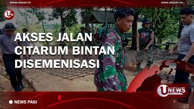 [Video] Akses Jalan Citarum Bintan Disemenisasi