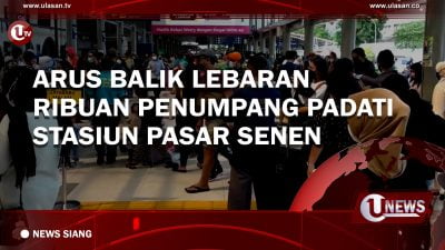 [Video] Arus Balik Lebaran, Ribuan Penumpang Padati Stasiun Pasar Senen