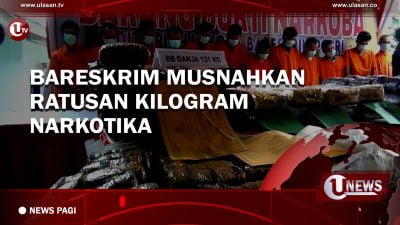 [Video] Bareskrim Musnahkan Ratusan Kilogram Narkotika