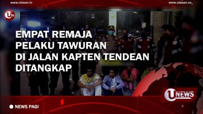 [Video] Empat Remaja Pelaku Tawuran di Jalan Kapten Tendean Ditangkap