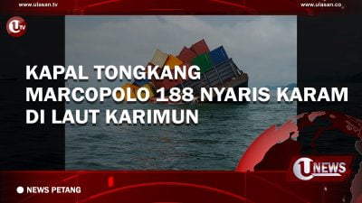 [Video] Kapal Tongkang Marcopolo 188 Nyaris Karam di Laut Karimun| U-NEWS